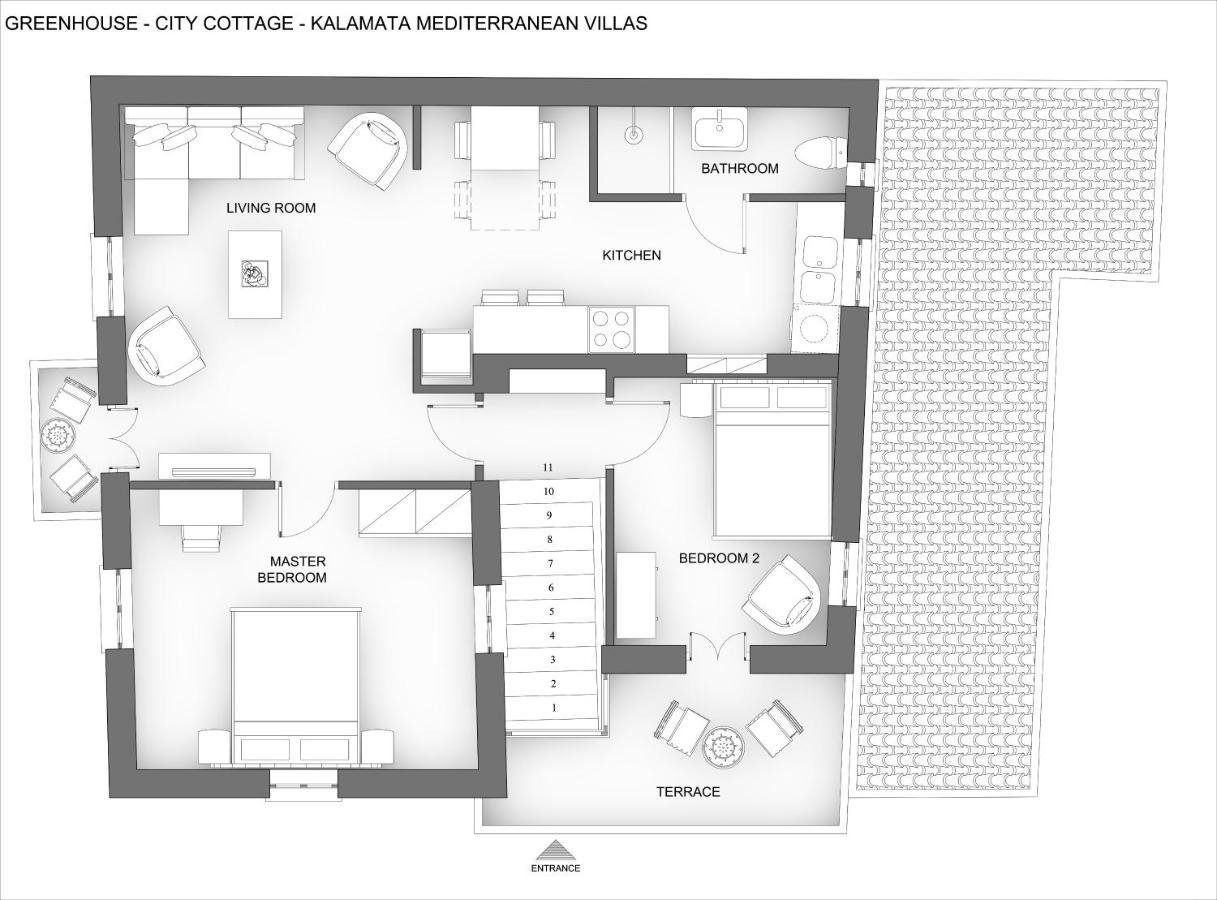 Greenhouse - Kalamata Mediterranean Villas מראה חיצוני תמונה